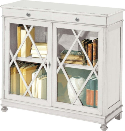 MOBILI-2G---MADIA-LIBRERIA-INGLESINA-LEGNO-BIANCO-OPACO-110X40X100