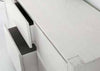 MOBILI-2G---MADIA-MODERNA-2-ANTE-E-2-CASSETTI-ABETE-BIANCO-SPAZZOLATO-L.185P.50H.84
