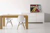 MOBILI-2G---MADIA-MODERNA-2-ANTE-E-2-CASSETTI-ABETE-BIANCO-SPAZZOLATO-L.185P.50H.84
