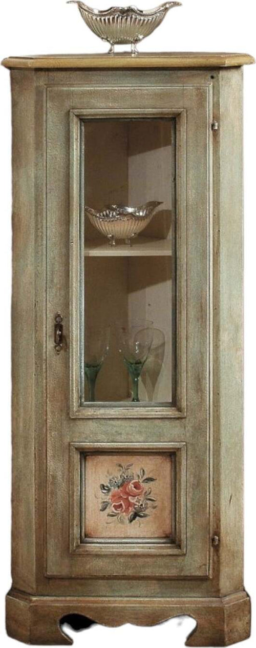 MOBILI-2G---Mobile-Angolo-in-legno-1-porta-3-ripiani-arte-povera-laccato-verde