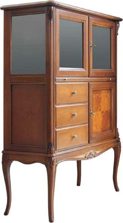 MOBILI-2G---MOBILE-BAR-VETRINA-CLASSICA-IN-LEGNO-GREZZO-L.111-P.44-H.145