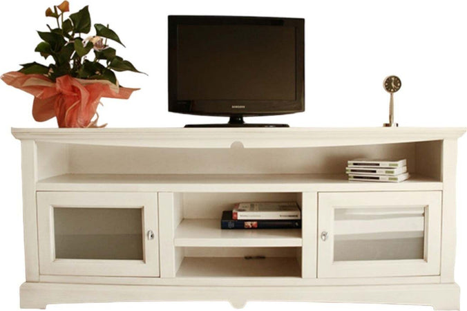MOBILI-2G---MOBILE-PORTA-TV-GOCCIA-170*46*69H,-LEGNO,-AVORIO-PATINATO-ARTE-POVERA