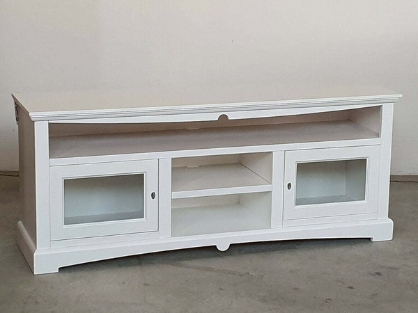 MOBILI-2G---MOBILE-PORTA-TV-GOCCIA-170*46*69H,-LEGNO,-LACCATO-BIANCO-ARTE-POVERA