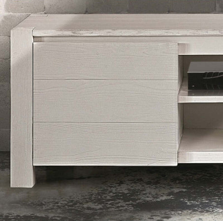 MOBILI-2G---MOBILE-PORTA-TV-IN-LEGNO-ABETE-BIANCO-SPAZZOLATO-165x45-H.55