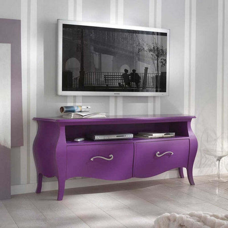 MOBILI-2G---MOBILE-PORTA-TV-IN-LEGNO-LACCATO-FUCSIA-x-SOGGIORNO-SALOTTO-141x45x62