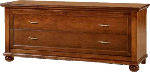 MOBILI-2G---PANCA-PORTA-TV-2-CASSETTI-IN-LEGNO-ARTE-POVERA-L.159-P.49-H.67