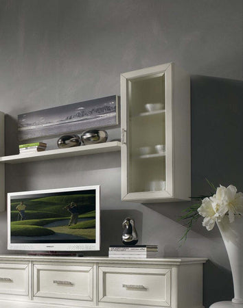 MOBILI-2G---PARETE-ATTREZZATA-PORTA-TV-IN-LEGNO-SHABBY-BIANCO-L.245