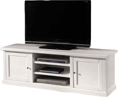 MOBILI-2G---PORTA-TV-2-ANTE-IN-LEGNO-SHABBY-BIANCO-160x46x56