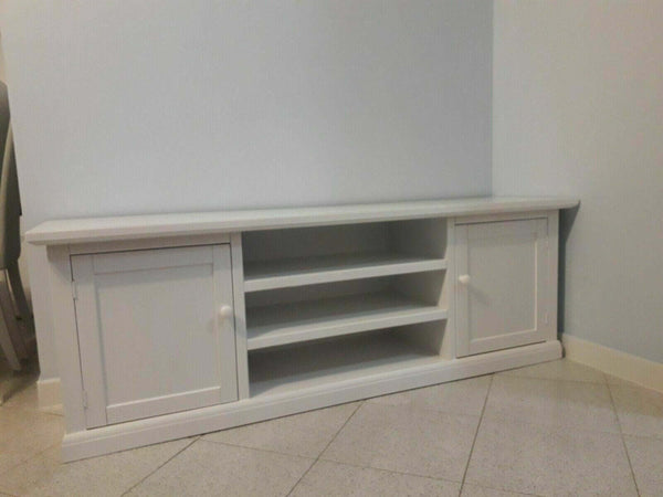 MOBILI-2G---PORTA-TV-2-ANTE-IN-LEGNO-SHABBY-BIANCO-160x46x56