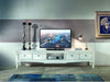 MOBILI-2G---PORTA-TV-2-CASSETTI-CLASSICO-LEGNO-SHABBY-BIANCO-220X50x51
