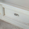 MOBILI-2G---PORTA-TV-2-CASSETTI-CLASSICO-LEGNO-SHABBY-BIANCO-220X50x51