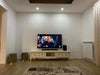 MOBILI-2G---PORTA-TV-2-CASSETTI-CLASSICO-LEGNO-SHABBY-BIANCO-220X50x51