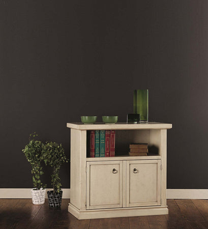 MOBILI-2G---PORTA-TV-2-IN-LEGNO-SHABBY-AVORIO-PATINATO-84x40x81