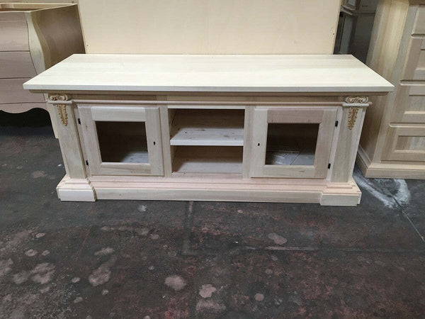 MOBILI-2G---PORTA-TV-2-PORTE-IN-LEGNO-GREZZO-ARTE-POVERA-L.158-P.60-H.62