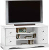 MOBILI-2G---PORTA-TV-4-CASSETTI-IN-LEGNO-SHABBY-BIANCO-117x49x53