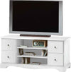 MOBILI-2G---PORTA-TV-4-CASSETTI-IN-LEGNO-SHABBY-BIANCO-117x49x53