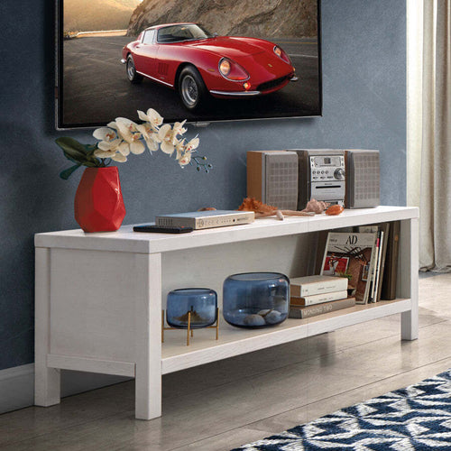 MOBILI-2G---PORTA-TV-A-GIORNO-SHABBY-BIANCO-IN-LEGNO-MASSELLO-DI-ABETE-140X45X52