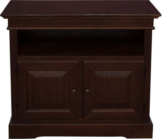 MOBILI-2G---PORTA-TV-ARTE-POVERA-2-PORTE-IN-LEGNO-TINTA-NOCE-SCURO-L.89-P.54-H.74