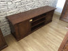 MOBILI-2G---Porta-tv-arte-povera-televisore-in-legno-tinta-noce-160x45x56