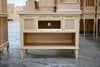 MOBILI-2G---PORTA-TV-CLASSICO-2-CASSETTI-1-RIBALTA-IN-LEGNO-GREZZO--L.100-P.51-H.75
