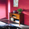 MOBILI-2G---PORTA-TV-CLASSICO-2-CASSETTI-1-RIBALTA-IN-LEGNO-GREZZO--L.100-P.51-H.75