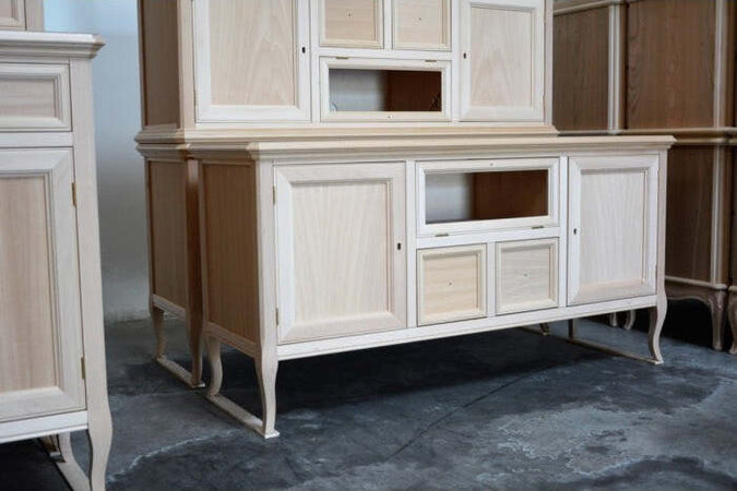 MOBILI-2G---PORTA-TV-CLASSICO-2-PORTE-2-CASSETTI-IN-LEGNO-GREZZO-L.140-P.45-H.70