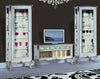 MOBILI-2G---Porta-tv-classico-3-cassetti-legno-shabby-bianco-argento-164x51x56