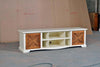 MOBILI-2G---PORTA-TV-CLASSICO-AVORIO-NOCE-ARTE-POVERA-L.205-P.50-H.58