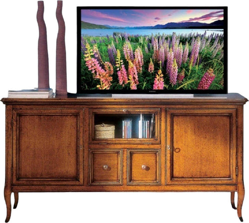 MOBILI-2G---PORTA-TV-CLASSICO-IN-LEGNO-2-PORTE-2-CASSETTI-FINITURA-BASSANO-L.140-P.45-H.70