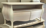 MOBILI-2G---PORTA-TV-CLASSICO-IN-LEGNO-BOMBATO-2-CASSETTI-GREZZO-L.141-P.45-H.62
