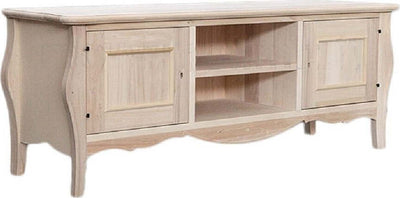 MOBILI-2G---PORTA-TV-CLASSICO-IN-LEGNO-BOMBATO-2-PORTE-GREZZO-L.160-P.50-H.61
