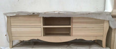 MOBILI-2G---PORTA-TV-CLASSICO-IN-LEGNO-BOMBATO-4-CASSETTI-GREZZO-L.182-P.50-H.61