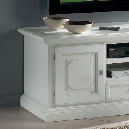 MOBILI-2G---PORTA-TV-IN-LEGNO-2-ANTE-SHABBY-BIANCO-L.152-P.55-H.60
