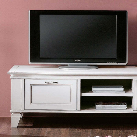 MOBILI-2G---PORTA-TV-IN-LEGNO-2-CASSETTI-SHABBY-BIANCO-176x60x50