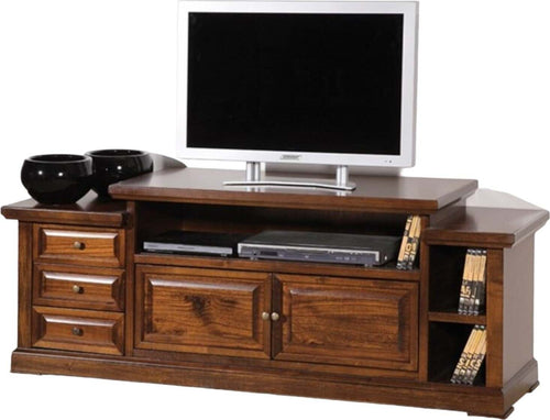 MOBILI-2G---PORTA-TV-IN-LEGNO-2-PORTE-ARTE-POVERA-L.155-P.45H.62