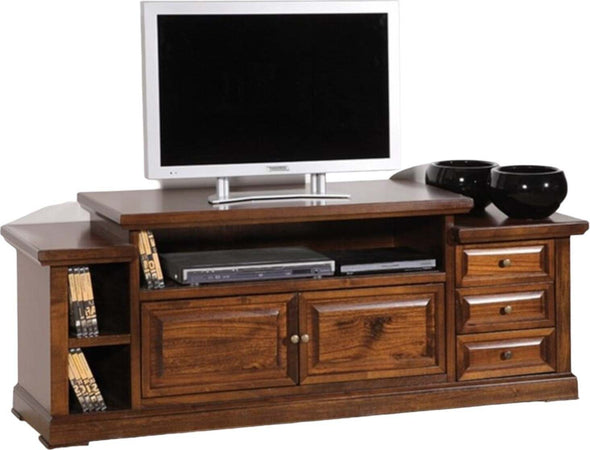 MOBILI-2G---PORTA-TV-IN-LEGNO-2-PORTE-ARTE-POVERA-L.155-P.45H.62