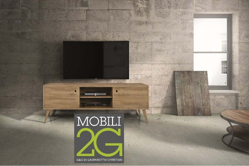 MOBILI-2G---PORTA-TV-IN-LEGNO-ABETE-SPAZZOLATO-NATURALE-160X45X55