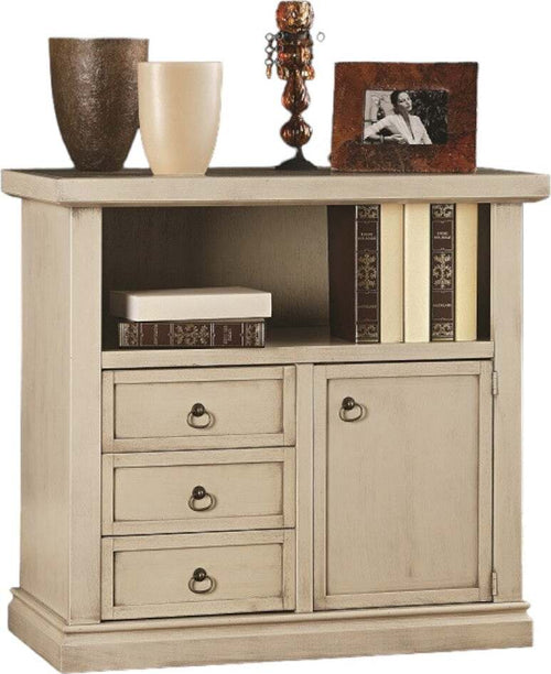 MOBILI-2G---PORTA-TV-IN-LEGNO-ARTE-POVERA-SHABBY-AVORIO-PATINATO-84xP40x81