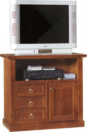 MOBILI-2G---PORTA-TV-IN-LEGNO-ARTE-POVERA-TINTA-NOCE-86x38x75