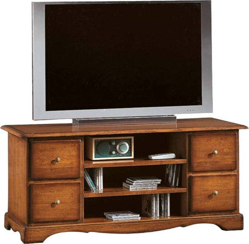 MOBILI-2G---PORTA-TV-IN-LEGNO-ARTE-POVERA-TINTA-NOCE-L.117-P.49-H.53