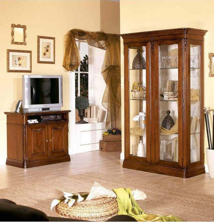 MOBILI-2G---PORTA-TV-IN-LEGNO-CON-FREGI-TINTA-NOCE-L.98-P.52-H.86