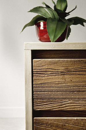 MOBILI-2G---Porta-tv-in-legno-massello-shabby-laccato-2-cassetti-130x54-55