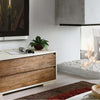 MOBILI-2G---Porta-tv-in-legno-massello-shabby-laccato-2-cassetti-130x54-55