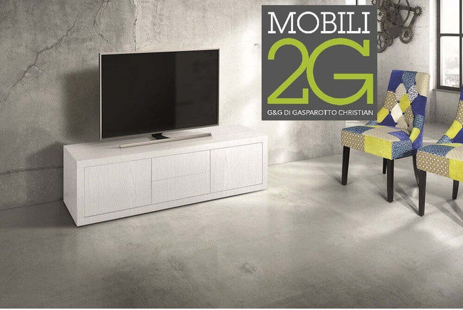 MOBILI-2G---PORTA-TV-ROVERE-LACCATO-BIANCO-170X45