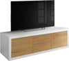 MOBILI-2G---PORTA-TV-ROVERE-NATURALE/LACCATO-BIANCO-170X45