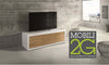 MOBILI-2G---PORTA-TV-ROVERE-NATURALE/LACCATO-BIANCO-170X45