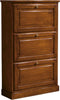 MOBILI-2G---SCARPIERA-3-ANTE-IN-LEGNO-MASSELLO-TINTA-NOCE-L.80-x-P.30-H.130