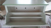 MOBILI-2G---SCARPIERA-4-ANTE-LACCATO-BIANCO-CON-DECORAZIONI-E-PROFILI-VERDI-MISURE-L.79-P.30-H.170