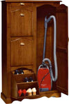MOBILI-2G---SCARPIERA-CON-VANO-MULTIUSO-IN-LEGNO-TINTA-NOCE-ARTE-POVERA-L.94-P.43-H.155