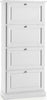 MOBILI-2G---SCARPIERA-LACCATO-BIANCO-FUMO-4-RIBALTE-DOPPIE(CONTIENE-24-PAIA-DI-SCARPE)MISURE-L.80-P.30-H.170